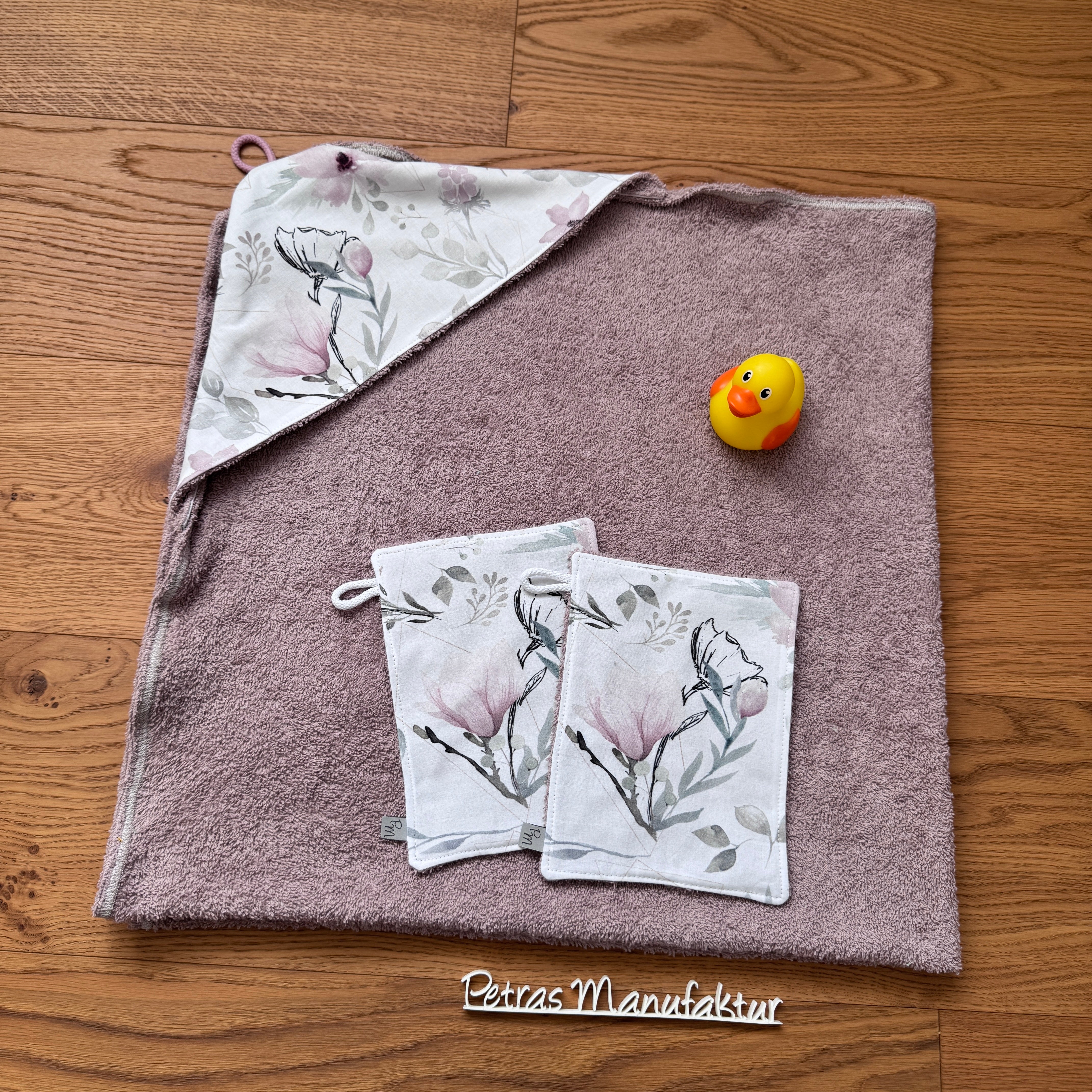 Badetuch-Set „Magnolien“